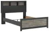 Ashley Furniture PCB1118B13 Ashley Furniture PCB1118B13 Broachmyn - Full Bookcase Bed - Black / Gray