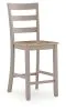 Ashley Furniture PCD403-124 Harperfeld - Barstool (Set of 2) - Natural / Gray