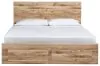 Ashley Furniture B1050B4 Ashley Furniture B1050B4 Hyanna - Queen Panel Bed With Footboard Storage - Tan