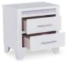 Ashley Furniture PCB392-92 Jarlee - Two Drawer Night Stand - White