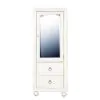 Samuel Lawrence Furniture S458-445 Bella White - Kids 2-Drawer Shelved Wardrobe - White