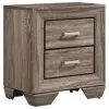 CoasterEveryday 204191Q-S4 Kauffman - 4 Piece Queen Bedroom Set - Washed Taupe