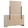 CoasterEveryday 207053M Brantford - 6-Drawer Dresser With Mirror - Coastal White