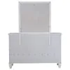 CoasterEssence 201303M Sandy Beach - 11-Drawer Dresser With Mirror - Cream White