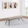 Coaster Fine Furniture 108497 Dodson - Fabric Upholstered Dining Bench - Taupe