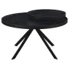 Coaster Fine Furniture 706268 Briggs - Round Marble Printed Glass Top Coffee Table - Black