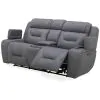 Liberty Furniture 7019BG-22P Chapman - Loveseat With Console P2 & ZG - Aline Blue Gray