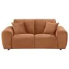 Coaster Fine Furniture 504952 Burnett - Chenille Upholstered Wide Arm Loveseat - Burnt Orange