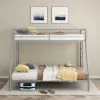 Coaster Fine Furniture 460340SVR Carson - Metal Twin Over Full Bunk Bed - Glossy Silver