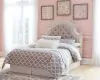 Ashley Furniture B743-87 Realyn - Full UPH Panel Headboard - Chipped White