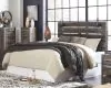 Ashley Furniture B211/31/36/46/58/92 Ashley Furniture B211/31/36/46/58/92 Drystan - 5 Pc. - Dresser, Mirror, Chest, King Panel Headboard, Nightstand - Brown / Beige