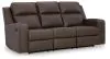 Ashley Furniture 6330689 Lavenhorne - Rec Sofa W/Drop Down Table - Granite