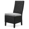 Ashley Furniture P792-601 Beachcroft - Side Chair With Cushion (Set of 2) - Black / Light Gray