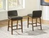 Ashley Furniture D974-124 Cabalynn - Upholstered Barstool (Set of 2) - Two-tone Brown