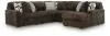 Ashley Furniture 98104S22 Ashley Furniture 98104S22 Midnight-Madness - 5-Piece Sectional With RAF Corner Chaise - Chocolate