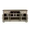 Liberty Furniture 498-TV68 Morgan Creek - Entertainment TV Stand - Antique White / Wirebrushed Tobacco Accents