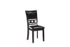 New Classic D1701-20-EBY New Classic D1701-20-EBY Gia - Dining Chairs (Set of 2) - Ebony - Faux Leather