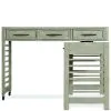 Riverside Furniture 57832 Fresh Perspectives - Swivel Desk - Dark Gray
