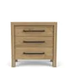 Riverside Furniture 91099 Davie - Wood 3 Drawer Nightstand - Light Brown