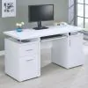 CoasterEveryday 800108 Tracy - 2-Drawer Office Computer Desk - White