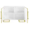 CoasterEssence 959594 Elsa - 2 Door Wood Storage Accent Cabinet - White And Gold