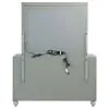 CoasterEssence 223213M Gunnison - 6-Drawer Dresser With Mirror - Silver Metallic