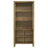 Coaster Fine Furniture 193616 Adina - Tall Display Cabinet - Distressed Light Brown