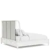 Riverside Furniture 91474-91475-91476 Maddox - Queen Upholstered Spindle Bed - White