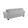 Intercon SY-SF-ASH84-SGC-C Ashbury - Sofa With 2 Pillows - Soft Gray