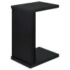 Coaster Fine Furniture 930276 Clower - Engineered Wood C-Shaped Sofa Side Table - Black