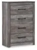 Ashley Furniture B1290-44 Bronyan - Four Drawer Chest - Dark Gray