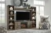 Ashley Furniture EW0446W9 Trinell - 4-Piece Entertainment Center With 60