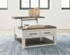 Ashley Furniture T796-00 Darborn - Lift Top Cocktail Table - Gray / Brown