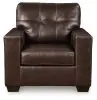 Ashley Furniture 21706/20/14 Santorine - 2 Pc. - Chair, Ottoman - Dark Brown
