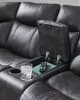 Ashley Furniture PC13001S1 Sultan Meadow - 2-Piece Reclining Sectional - Carbon