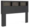 Ashley Furniture PCB1118-65 Ashley Furniture PCB1118-65 Broachmyn - Queen Bookcase Headboard - Black / Gray