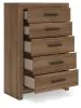 Ashley Furniture PCB1116-46 Broachmyn - Five Drawer Chest - Auburn