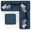 Jackson Furniture Industries 2223/63/59/73/28-68 Jetson - 3 Piece Sectional With Comfort Coil Seat Cushions, 6 Included Accent Pillows & Cocktail Ottoman - Nile