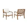 New Classic G841W-10S Savannah - Club Chairs (Set of 2) - White Linen