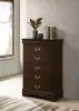 CoasterEveryday 202415 Louis Philippe - 5-Drawer Bedroom Chest - Cappuccino