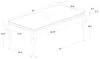 CoasterElevations 115071 Carone - Rectangular Glass Top Dining Table - Black And Chrome