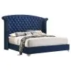 CoasterEveryday 223371KE-S4 Melody - 4 Piece Eastern King Bedroom Set - Pacific Blue
