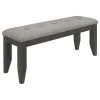 CoasterEveryday 102721GRY-S6 Dalila - 6 Piece Rectangular Dining Table Set - Dark Gray