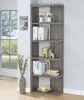 CoasterEveryday 800553 Harrison - 5-Shelf Bookshelf - Weathered Gray