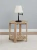 Coaster Fine Furniture 710287 Fowler - 1-Shelf Round Engineered Wood Side End Table - Natural