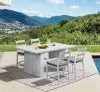 Intercon NS-BS-460C-BUF-K24 Nash - Outdoor Dining Barstool - Buff