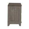 Liberty Furniture 237G-CB4490 River Place - Curio Base - Riverstone Gray & Tobacco