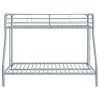 Coaster Fine Furniture 460340SVR Carson - Metal Twin Over Full Bunk Bed - Glossy Silver