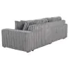 Coaster Fine Furniture 600536PB1 Jacana - LAF Power Sofa Chaise With 2 Piece Pillow, Box 1 of 2 - Gray