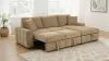 Coaster Fine Furniture 500348 Pastrana - Upholstered Sleeper Sectional Sofa RAF Chaise - Camel